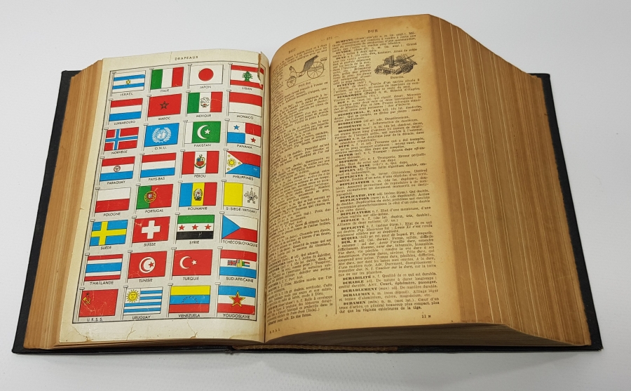 1900'LERDEN BOL GRAVÜRLÜ FRANSIZCA SÖZLÜK 