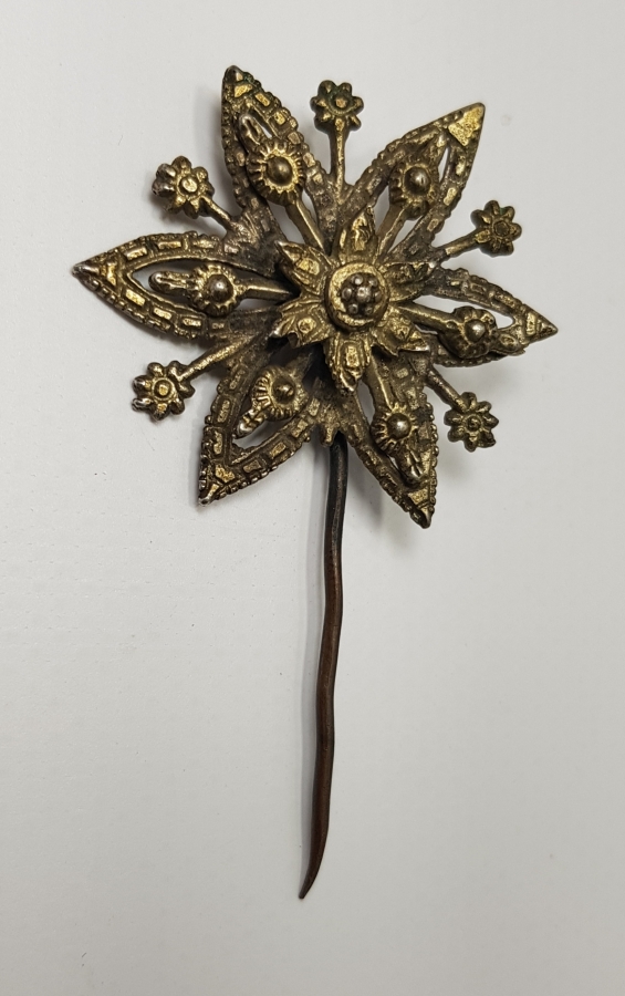 OSMANLI DÖNEMİ YILDIZ FORMLU GÜMÜŞ BROŞ