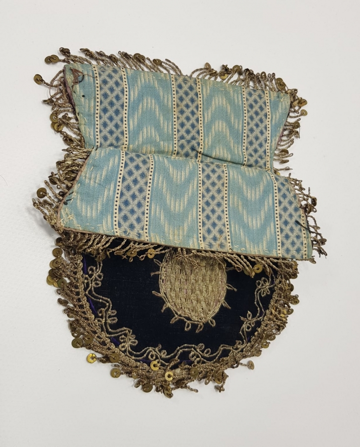 OSMANLI DÖNEMİ İKİ TARAFI SIRMA İŞÇİLİKLİ KESE