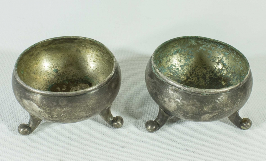 CHRISTOFLE DAMGALI BİR ÇİFT SOSLUK 