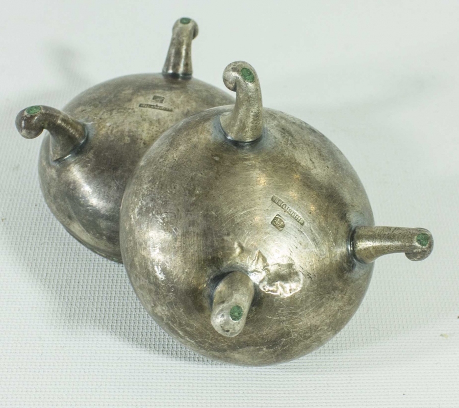 CHRISTOFLE DAMGALI BİR ÇİFT SOSLUK 