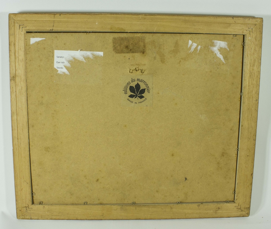 FRANSIZ ORİJİNAL ÇERÇEVESİNDE GRAVÜR BASKI