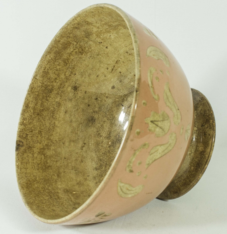 OSMANLI PAZARINA ÜRETİLMİŞ ALTIN YALDIZLI PORSELEN KASE