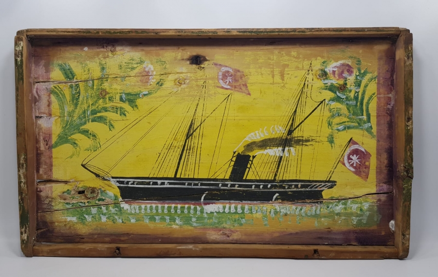 OSMANLI DÖNEMİ GEMİLİ SANDIK KAPAĞI