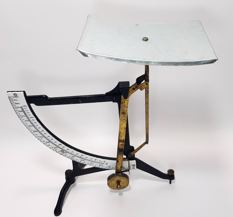 1920's PORSELEN KADRANLI POSTA TERAZİSİ