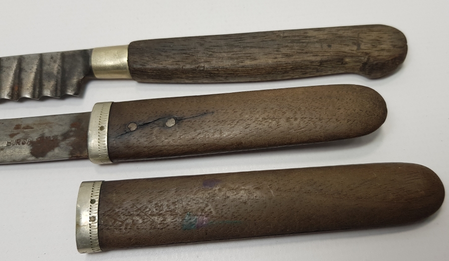 CUMHURİYET İLK DÖNEM BURSA İŞİ İKİ ADET BIÇAK