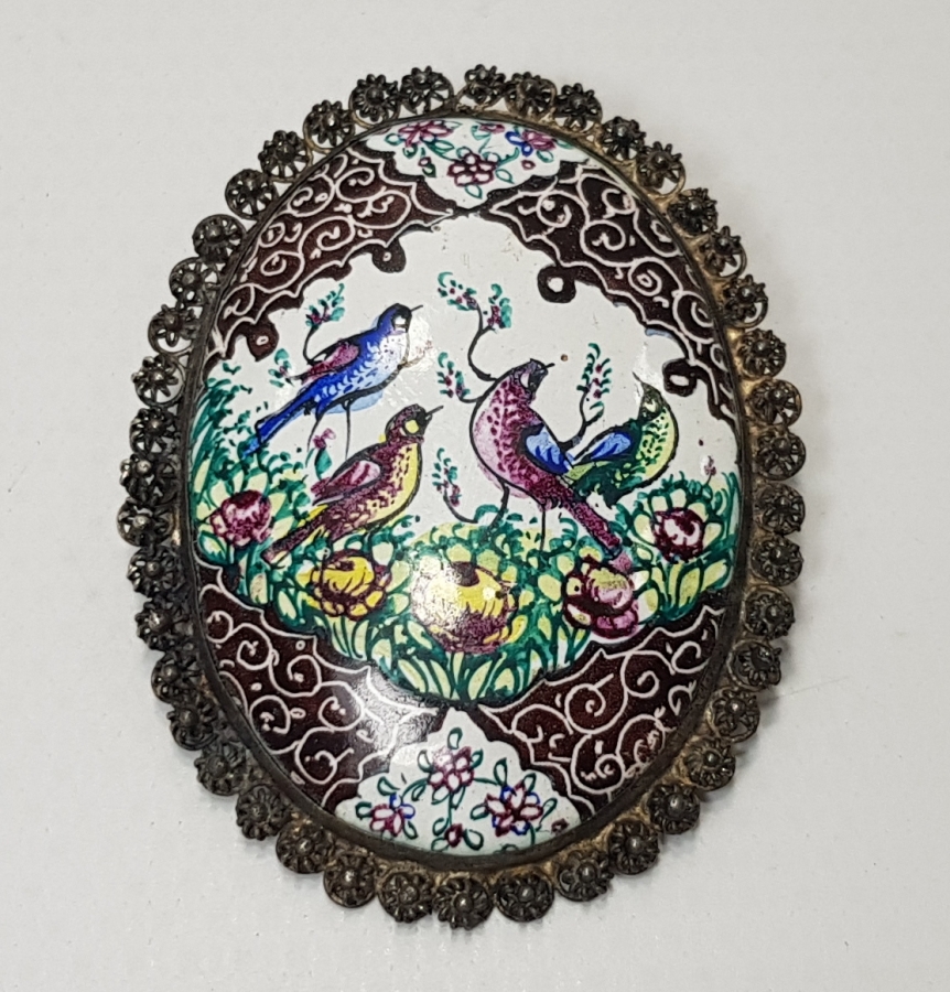 GÜVERSE İŞÇİLİKLİ MİNELİ BROŞ