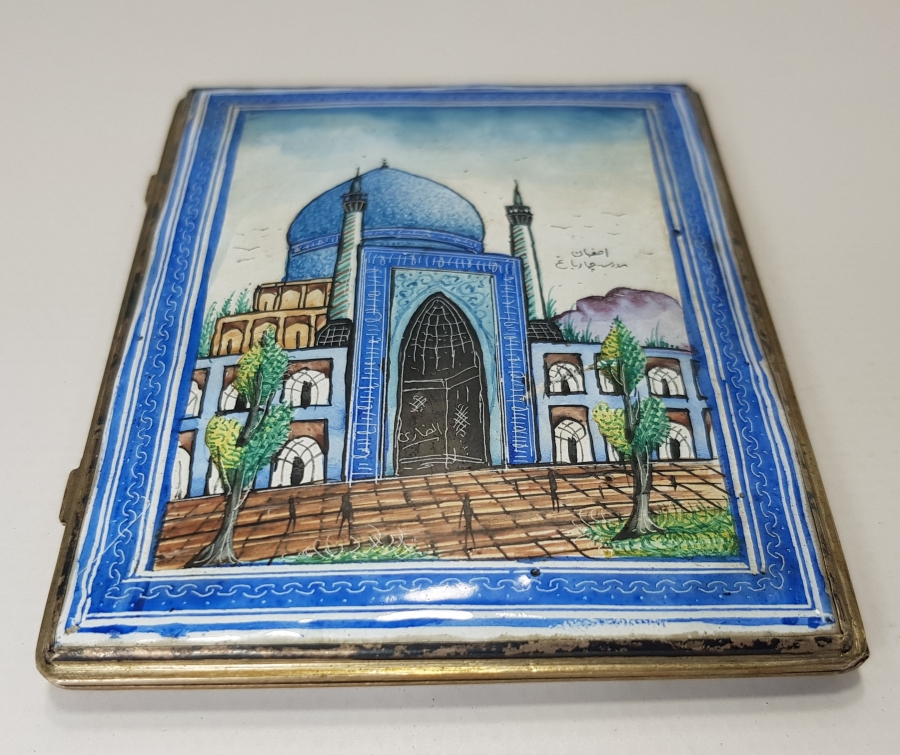 MİNELİ GÜMÜŞ SİGARA TABAKASI