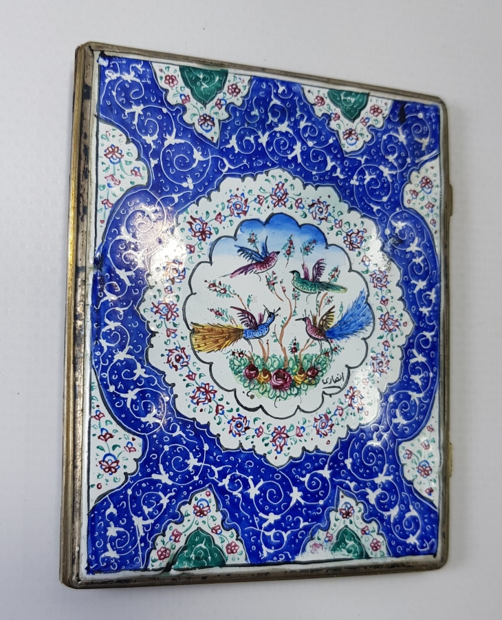 MİNELİ GÜMÜŞ SİGARA TABAKASI