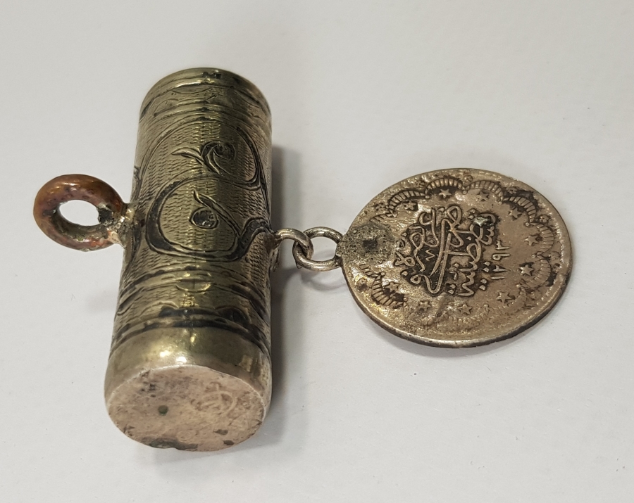 OSMANLI DÖNEMİ SAVATLI GÜMÜŞ HAMAYIL