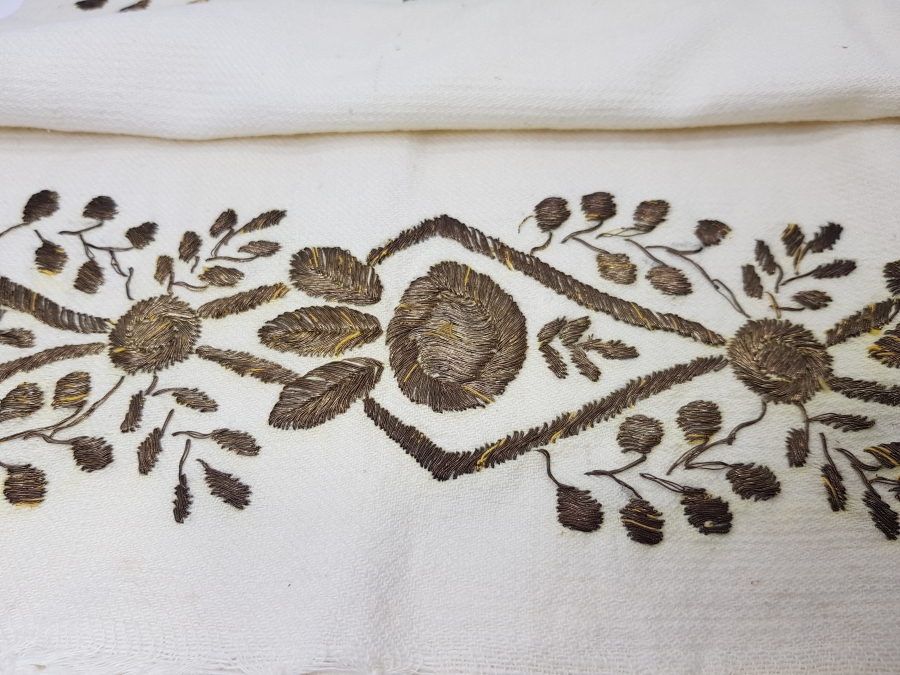 OSMANLI DÖNEMİ SIRMA İŞÇİLİKLİ HAVLU