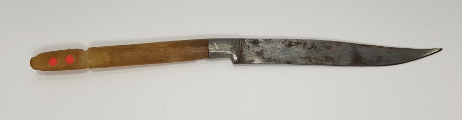 ÜZERİ OSMANLICA BURSA YAZILI BOYNUZ SAPLI KAMA