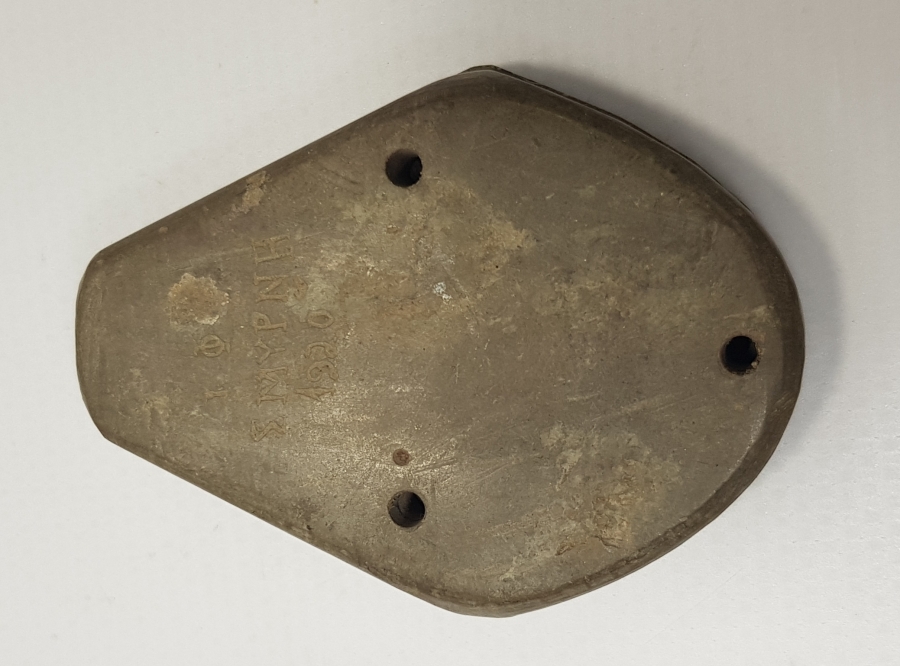 ÜZERİNDE RUMCA ''İZMİR 1920'' YAZILI VE İNSİYALLİ SAÇMA KALIBI