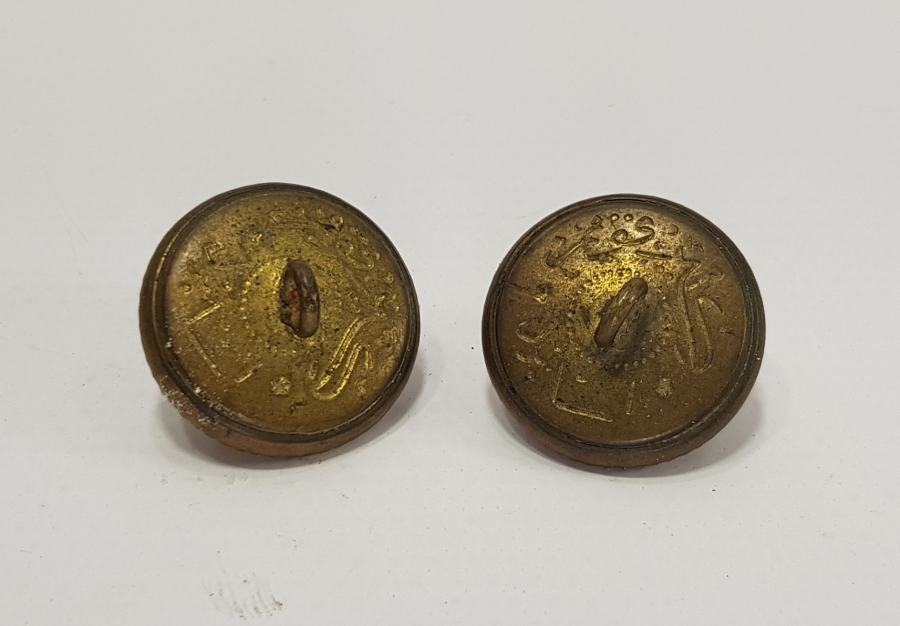 OSMANLI DÖNEMİ 2 ADET ÇİL KONDİSYONDA DENİZCİ PAŞA DÜĞMESİ