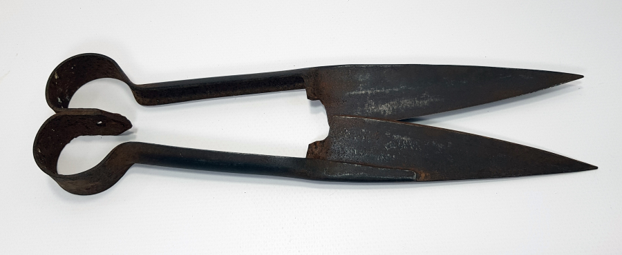 OSMANLI DÖNEMİ DAMGALI KOYUN KIRKMA MAKASI