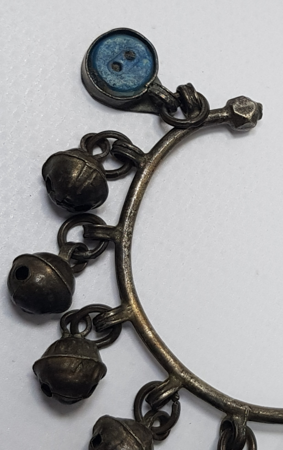 OSMANLI DÖNEMİ NAZAR BONCUKLU GÜMÜŞ HALHAL