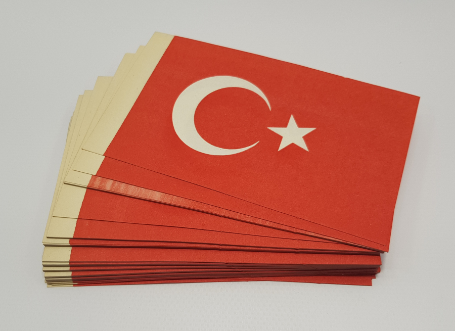 100 ADET KAĞIT BAYRAK 