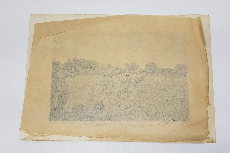 BURSA SERGİSİ YAĞLI GÜREŞLER KONULU OSMANLICA BASKI GRAVÜR