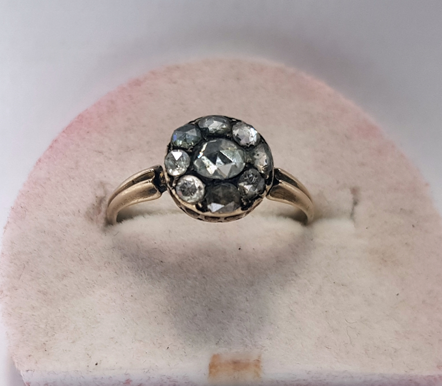 OSMANLI DÖNEMİ BÜYÜK BOY ELMASLI ALTIN YÜZÜK