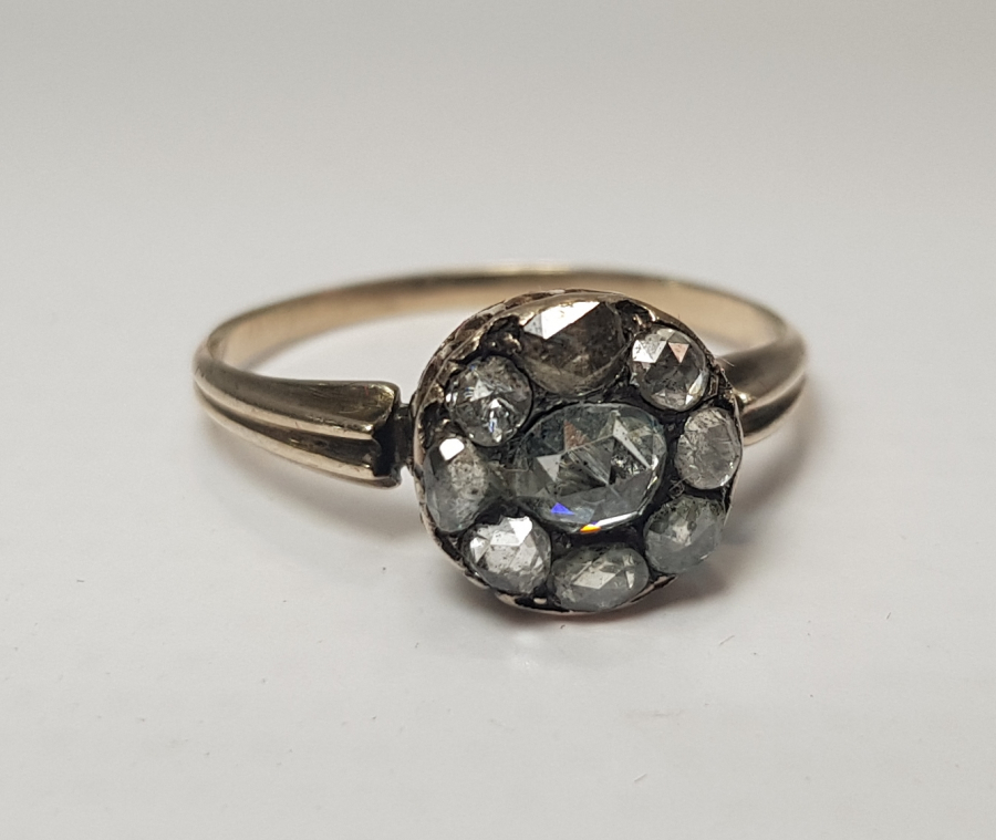 OSMANLI DÖNEMİ BÜYÜK BOY ELMASLI ALTIN YÜZÜK