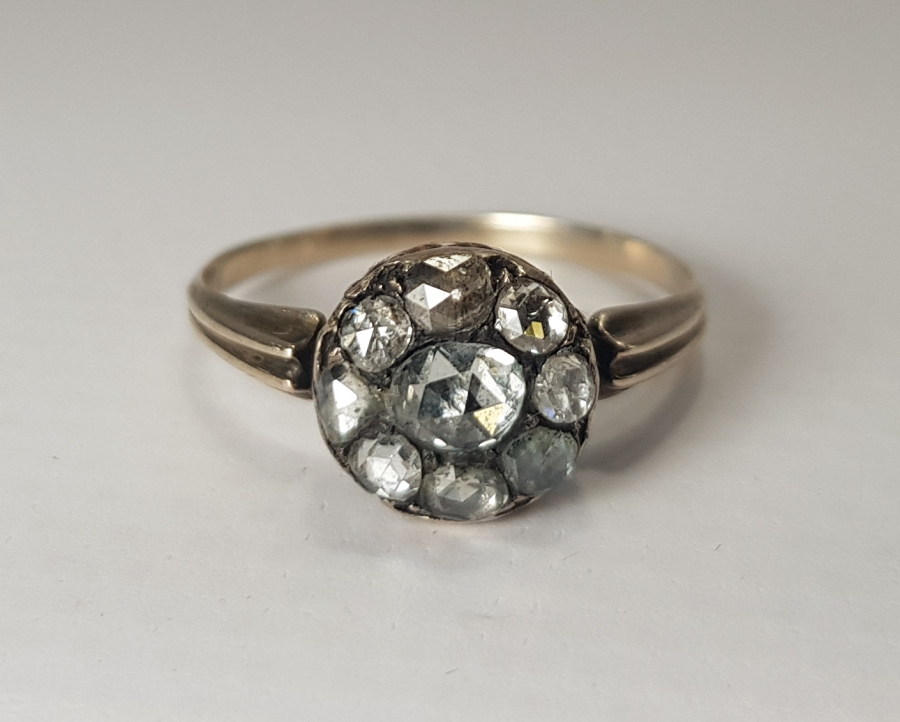 OSMANLI DÖNEMİ BÜYÜK BOY ELMASLI ALTIN YÜZÜK