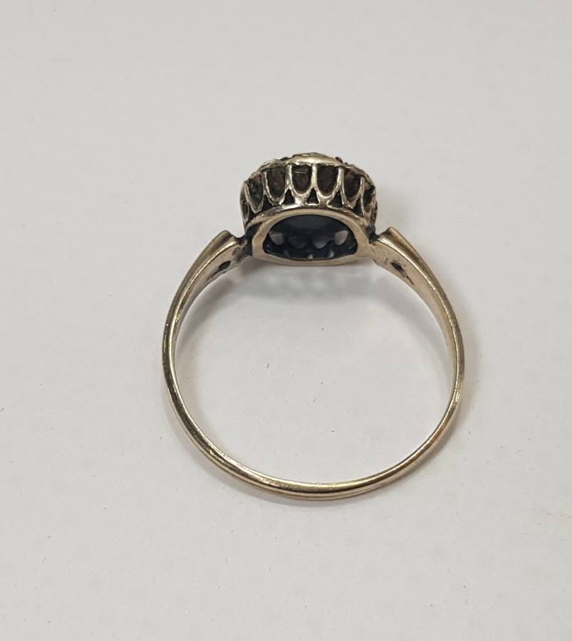 OSMANLI DÖNEMİ BÜYÜK BOY ELMASLI ALTIN YÜZÜK