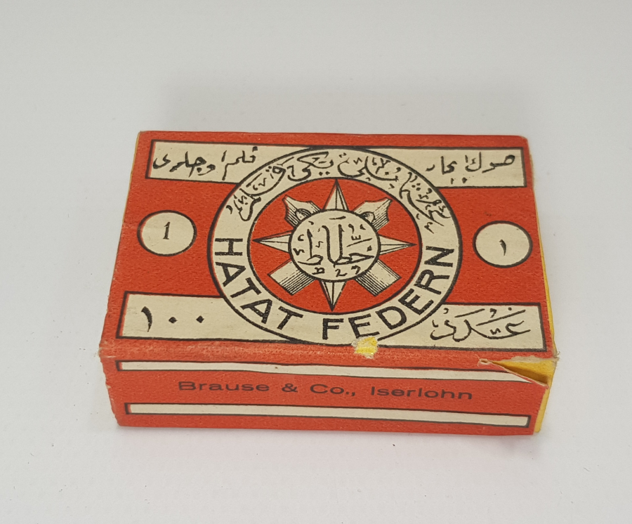 KUTUSUNDA OSMANLICA HATTAT YAZILI DİVİT UÇLARI 