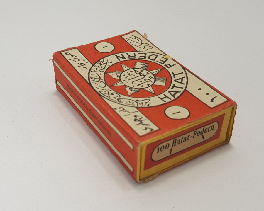 KUTUSUNDA OSMANLICA HATTAT YAZILI DİVİT UÇLARI 