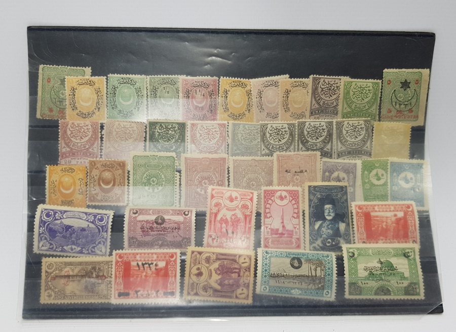 OSMANLI DÖNEMİ 40 ADET PUL LOTU