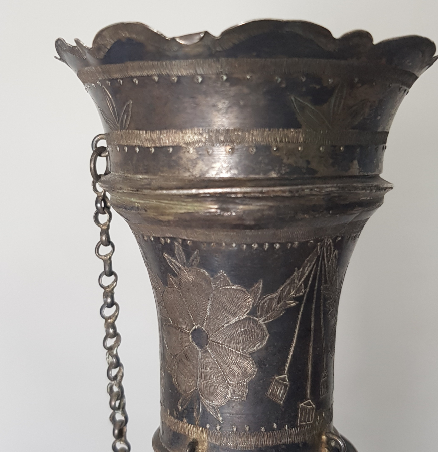 OSMANLI DÖNEMİ TAM TAKIM GÜMÜŞ NARGİLE