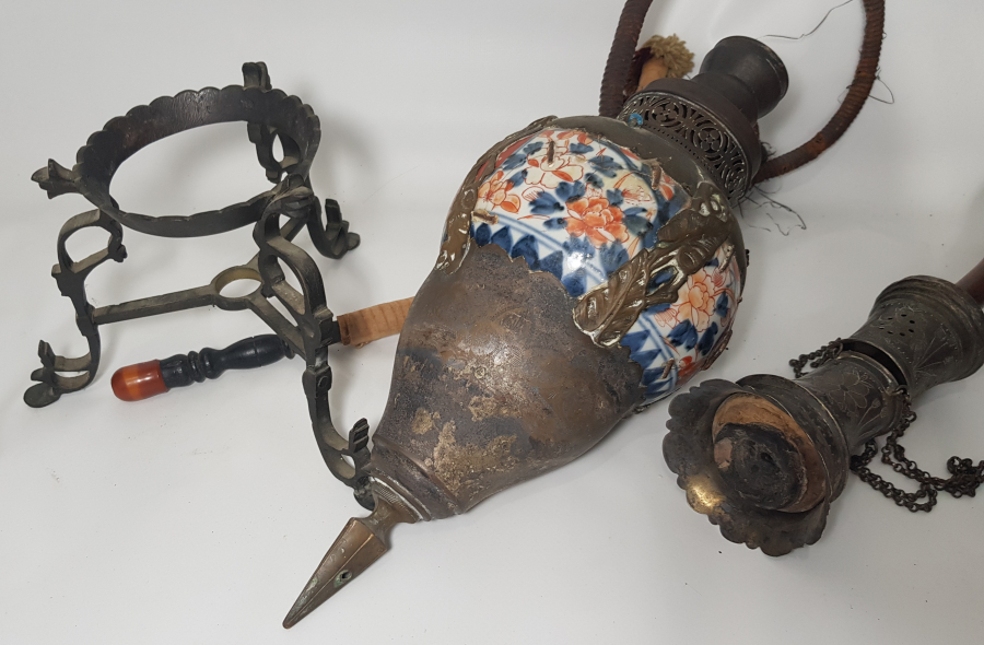 OSMANLI DÖNEMİ TAM TAKIM GÜMÜŞ NARGİLE