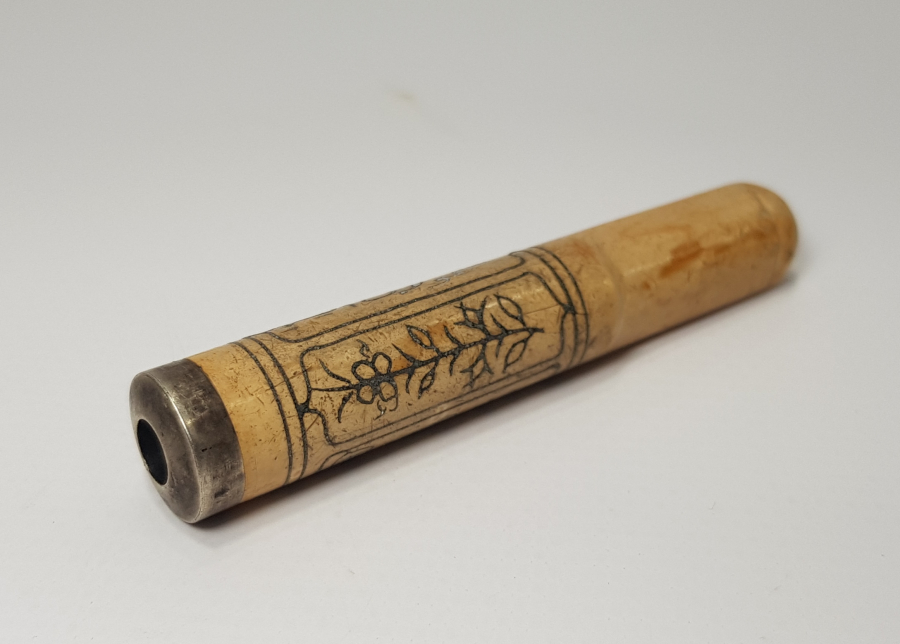 OSMANLICA YAZILI ESKİŞEHİR İŞİ GÜMÜŞ ÇAKMA LÜLE TAŞI AĞIZLIK