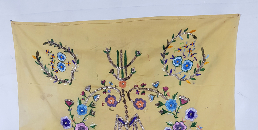 CUMHURİYET İLK DÖNEM BALIKESİR AYVALIK YÖRESİ TEL KIRMA İŞLEMELİ SÜNNET ÇOCUĞU PELERİNİ 