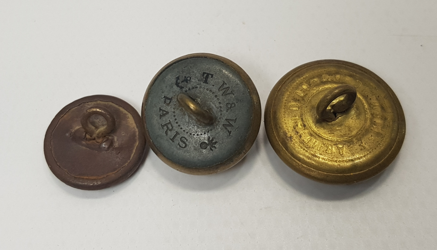 1. DÜNYA SAVAŞI OSMANLI, FRANSIZ VE İNGİLİZ TOPÇU DÜĞMESİ LOTU