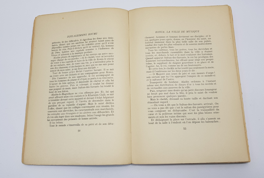 SINIRLI BASKI FRANSIZCA KİTAP: MEVLANA CELALEDDİNİ RUMİ 