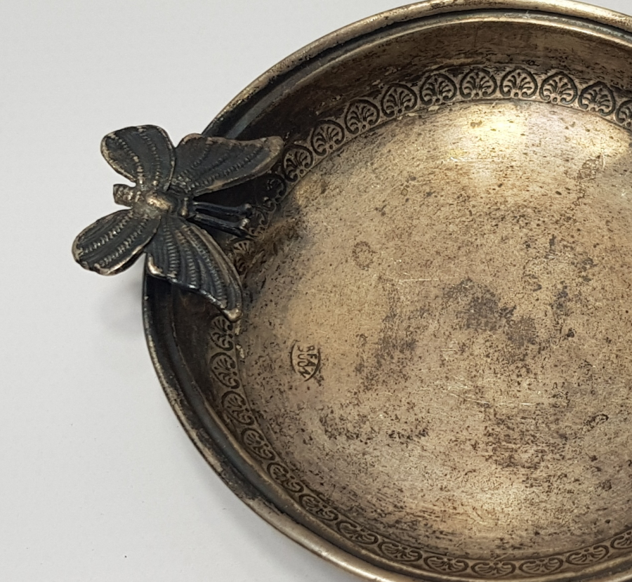 KELEBEK MOTİFLİ GÜMÜŞ İKRAMLIK