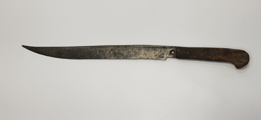 OSMANLI DÖNEMİ İŞLEMELİ BOYNUZ SAPLI VE AY YILDIZLI KAMA