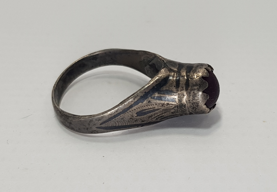 OSMANLI DÖNEMİ SAVATLI GÜMÜŞ YÜZÜK