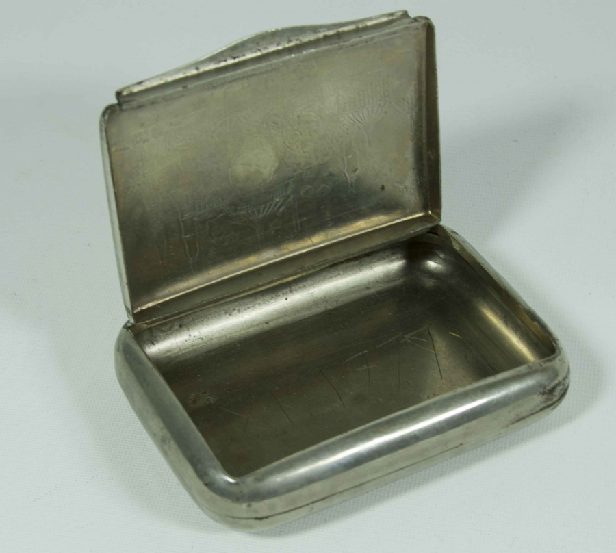 OSMANLI DÖNEMİ AYASOFYA CAMİİ TEMALI OSMANLICA YAZILI TÜTÜN TABAKASI