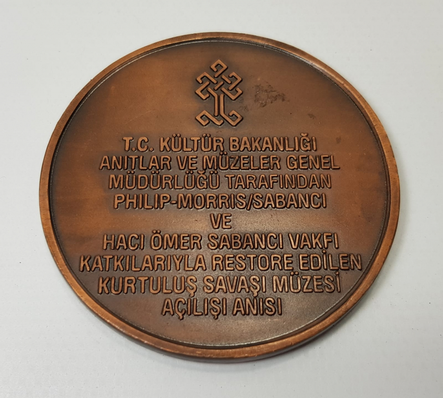 2001 KURTULUŞ SAVAŞI MÜZESİ AÇILIŞ HATIRASI MADALYON