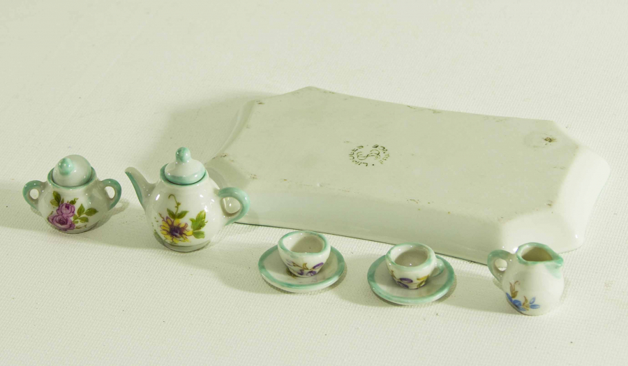 LIMOGES MİNYATÜR PORSELEN ÇAY SETİ