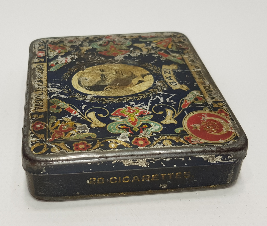 CUMHURİYET İLK DÖNEM ATATÜRK GÖRSELLİ GAZİ SİGARA KUTUSU