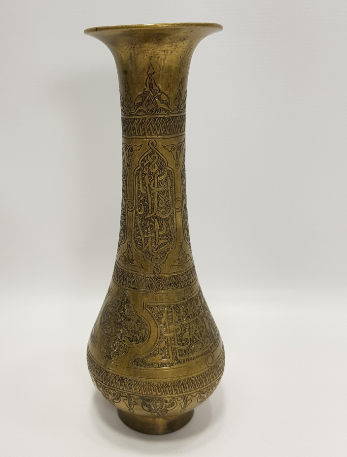 İRAN İŞİ TAMAMI EL İŞÇİLİĞİ AYETLERLE BEZELİ PİRİNÇ VAZO