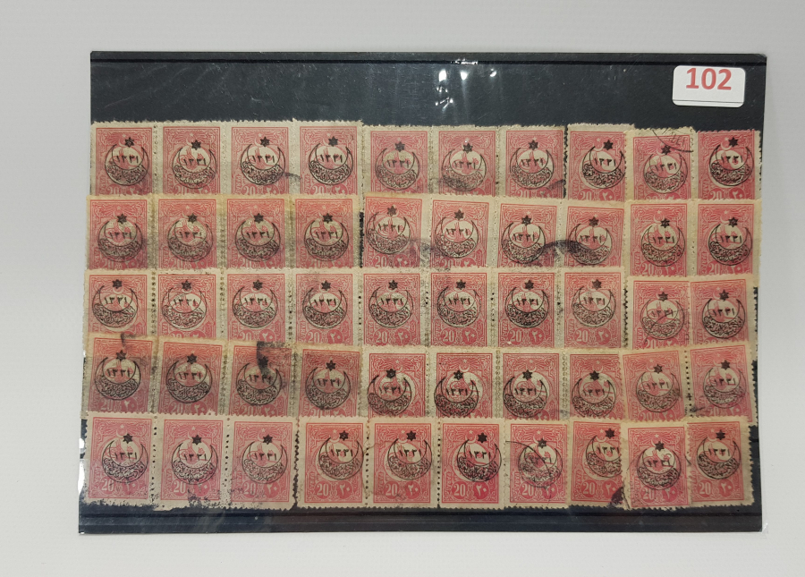 OSMANLI DÖNEMİ 50 ADET PUL 