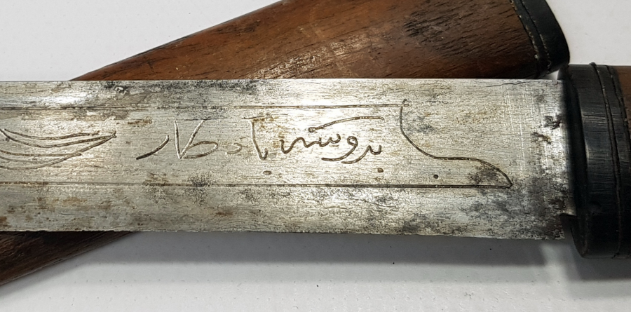 OSMANLICA YAZILI BURSA İŞİ ÇOK NADİR SEYAHAT BIÇAĞI