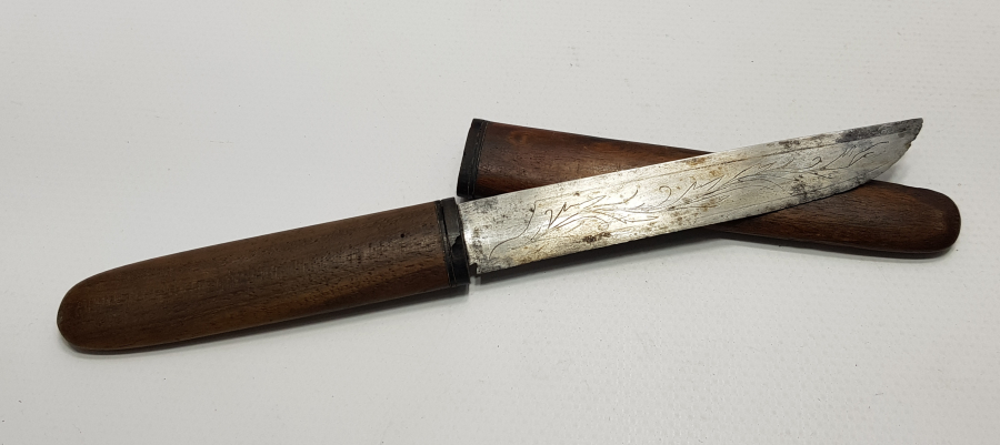 OSMANLICA YAZILI BURSA İŞİ ÇOK NADİR SEYAHAT BIÇAĞI