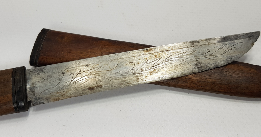 OSMANLICA YAZILI BURSA İŞİ ÇOK NADİR SEYAHAT BIÇAĞI