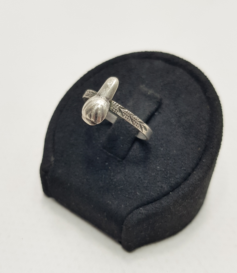 OSMANLI DÖNEMİ MEVLEVİ İŞİ GÜMÜŞ DERVİŞ YÜZÜĞÜ