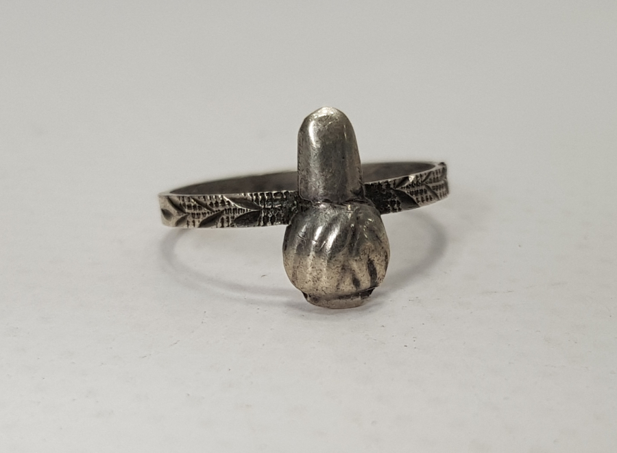 OSMANLI DÖNEMİ MEVLEVİ İŞİ GÜMÜŞ DERVİŞ YÜZÜĞÜ