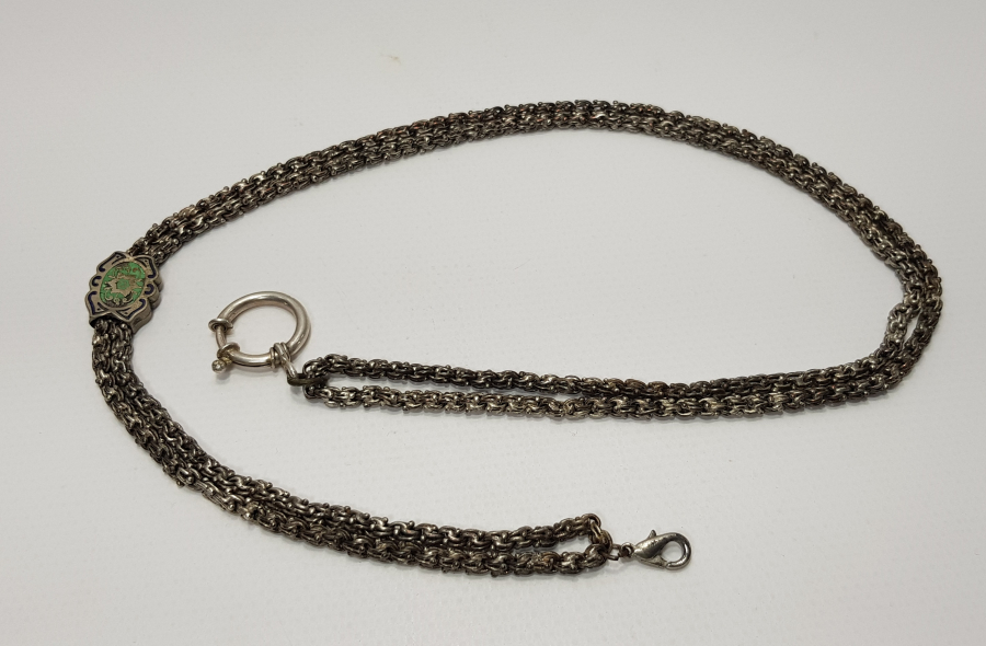 OSMANLI DÖNEMİ MİNELİ SÜRGÜLÜ ARNAVUT İŞİ SAAT KÖSTEK ZİNCİRİ